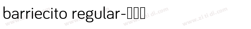barriecito regular字体转换